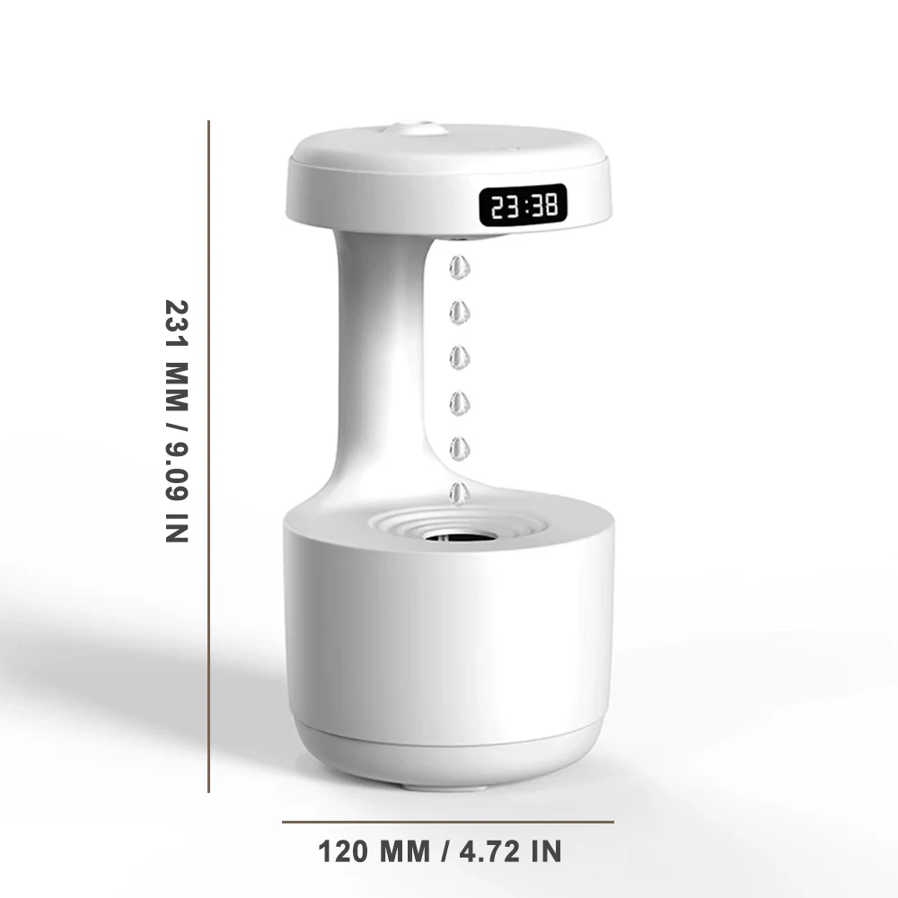 Gravity-Defying Water Droplet Humidifier USB Electric Aroma Diffuser Large Capacity Home-Use Silent Spray Air Humidifier