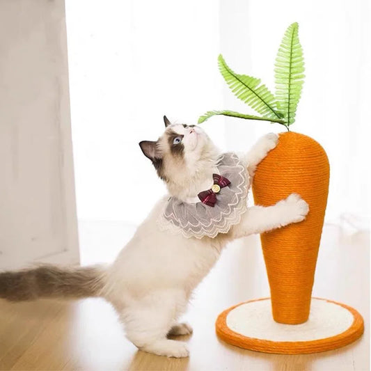 Carrot-shaped Cat Scratching Post Claw Scratcher