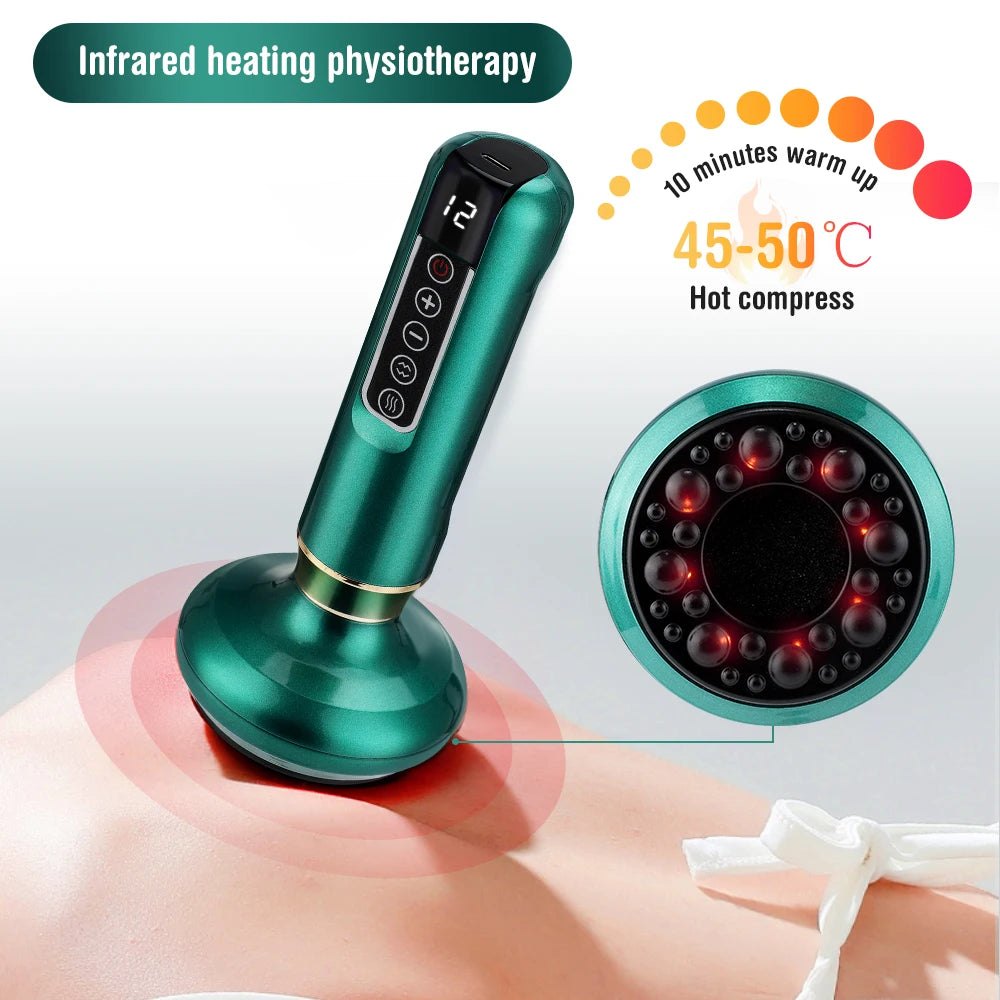 Electric Vacuum Cupping Massage Body Cups Anti-Cellulite Therapy Massager for Body Electric Guasha Slimming