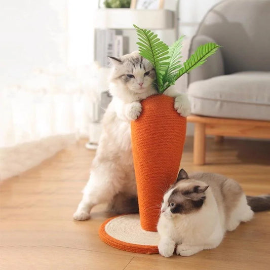 Carrot-shaped Cat Scratching Post Claw Scratcher