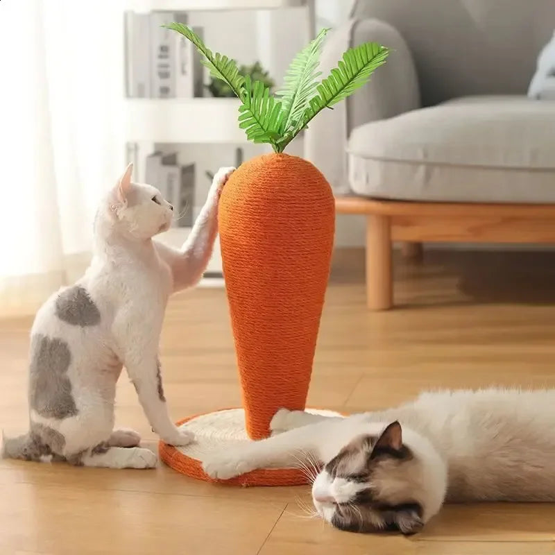 Carrot-shaped Cat Scratching Post Claw Scratcher